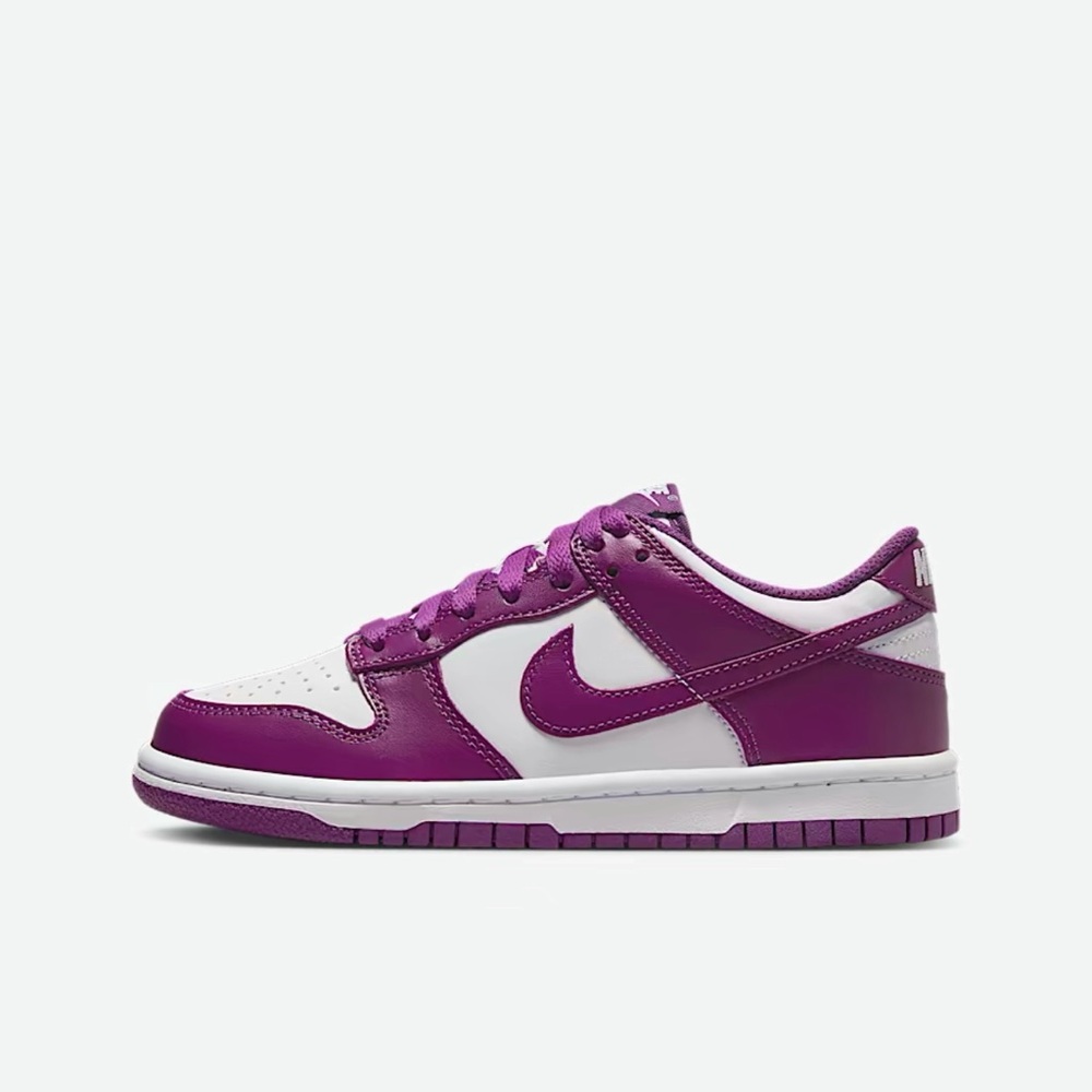 Nike Violet and White Athletic Shoes low top dunks
